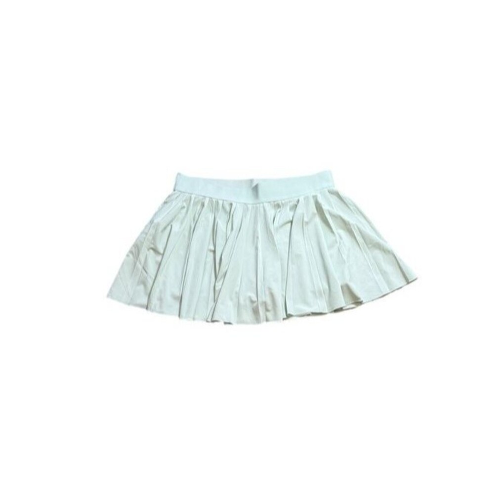 Aritzia TNA Mini Skirt Tennis Mint Green Pleated Sz Large Athleisure Golf Skort